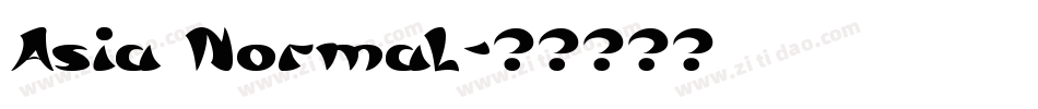 Asia Normal字体转换